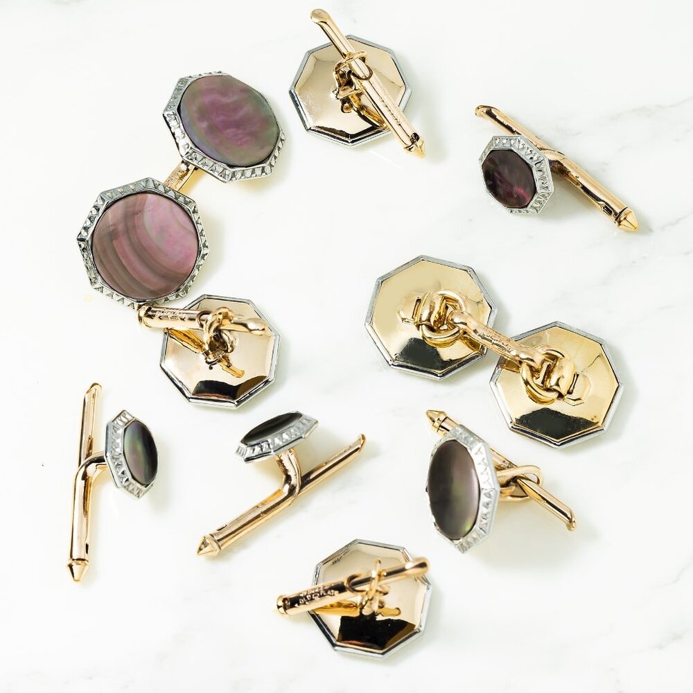 Gold Filled Vintage Cuff Link Set